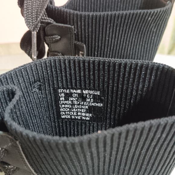 *New* KATE SPADE "Meringue" Lace Up Combat Boots: sz. 8 - Picture 4 of 5